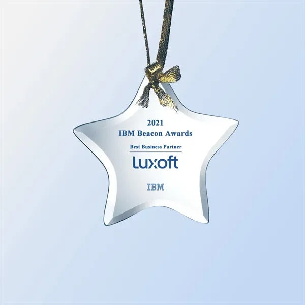 Jade Glass Star Ornament