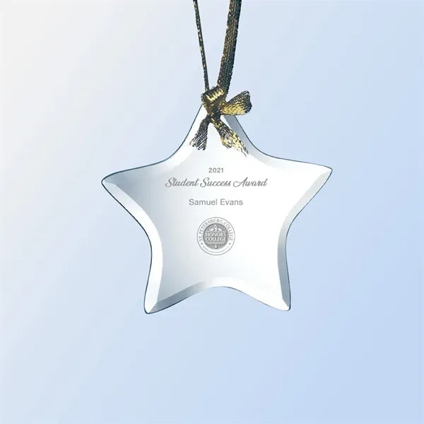 Jade Glass Star Ornament