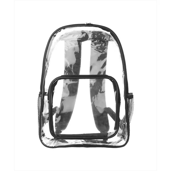 Union Printed - Pocket Clear Plastic Backpacks