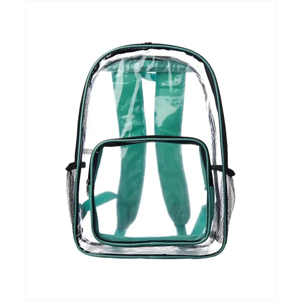 Union Printed - Pocket Clear Plastic Backpacks