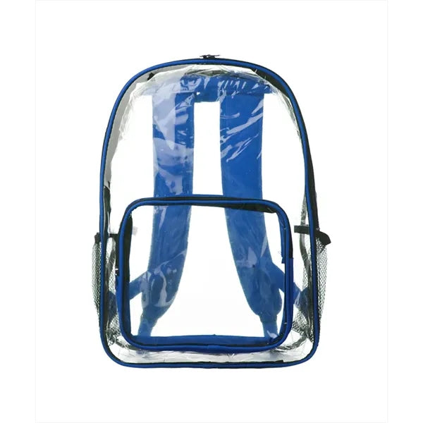 Union Printed - Pocket Clear Plastic Backpacks