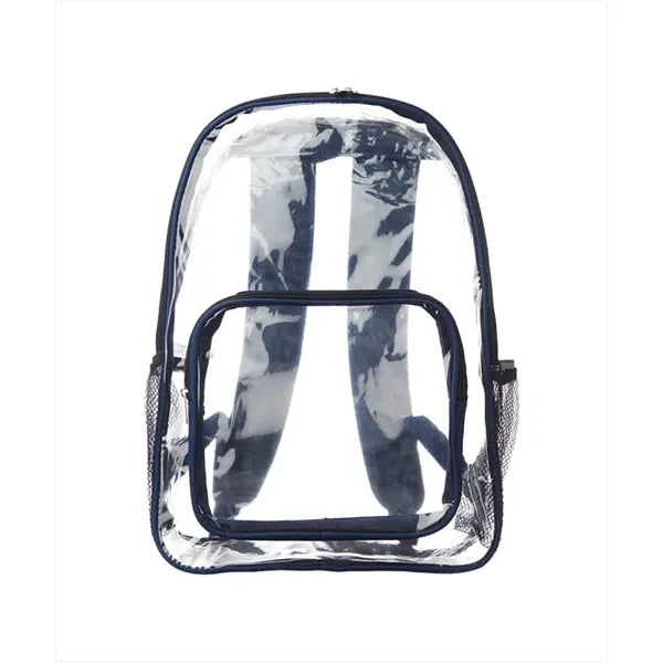 Union Printed - Pocket Clear Plastic Backpacks