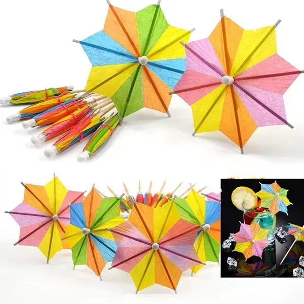 Mini Paper Parasols Cocktail Umbrella