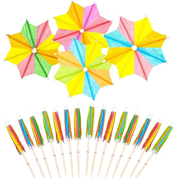 Mini Paper Parasols Cocktail Umbrella