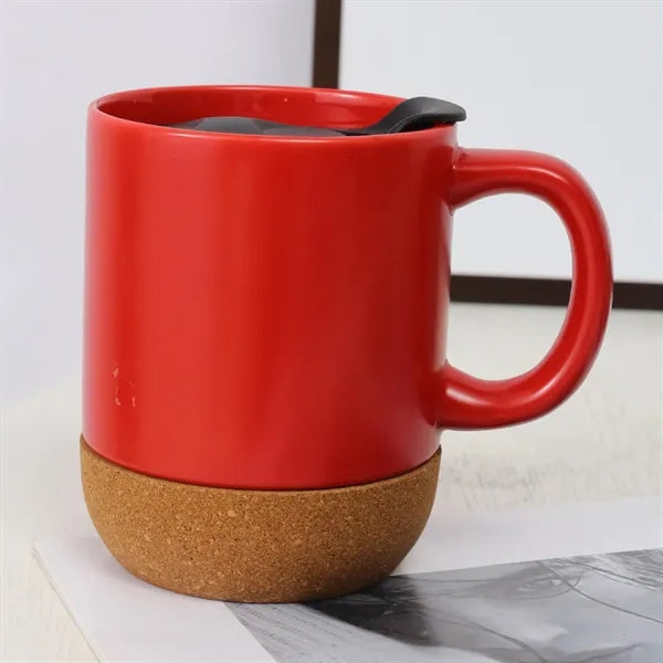 Cork Bottom Matte Ceramic Mug