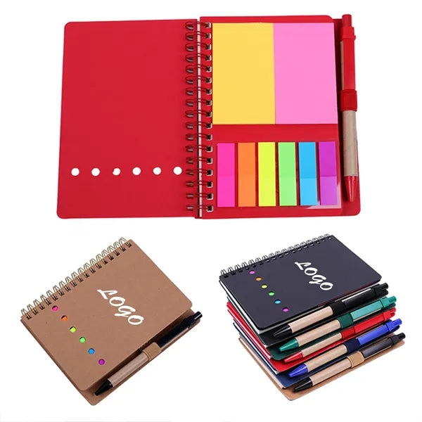 Eco Notebook Sticky & Pen Journal