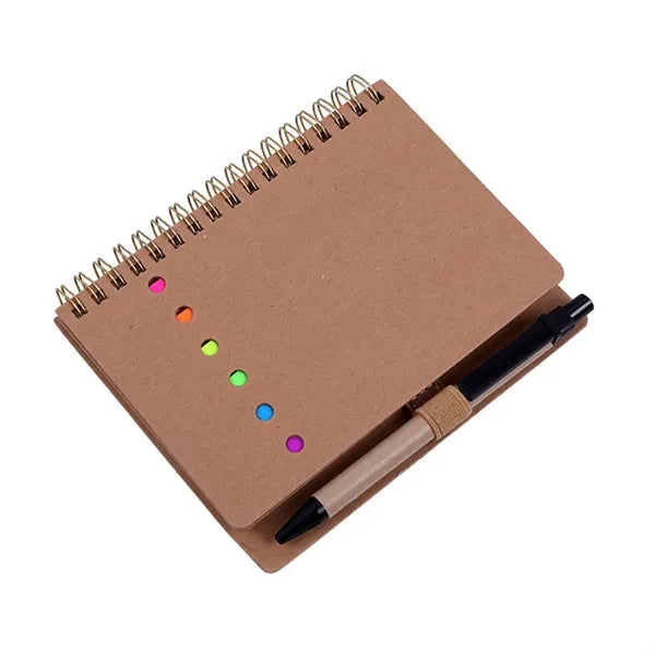 Eco Notebook Sticky & Pen Journal