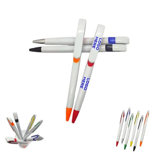 Soft Touch Plastic Ballpoint Pen / Stylus