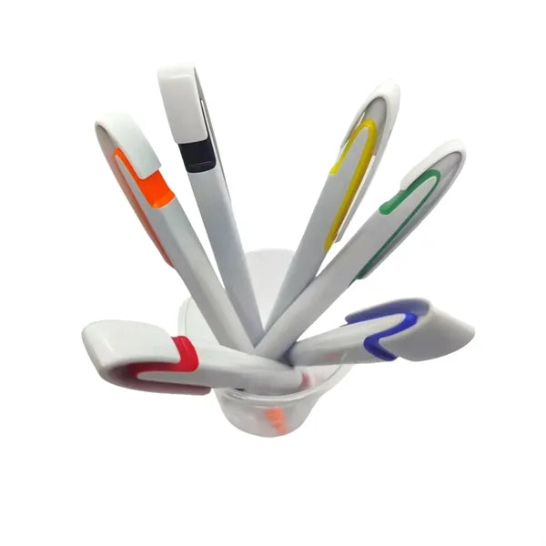 Soft Touch Plastic Ballpoint Pen / Stylus
