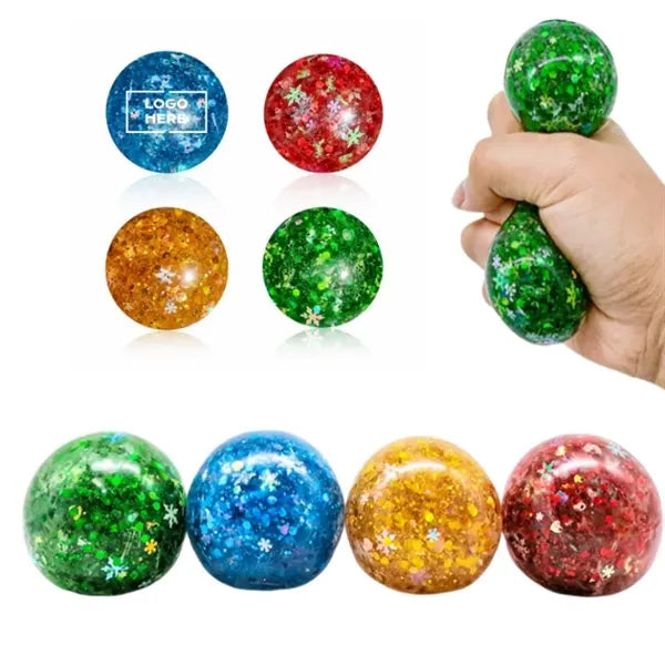 Christmas Snowflake Stress Balls