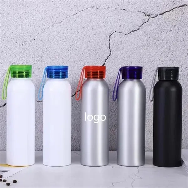 Aluminum Bottle with Silicone CarryingStrap