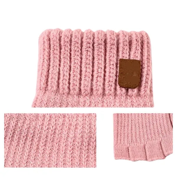 Winter Knit Fingerless Gloves