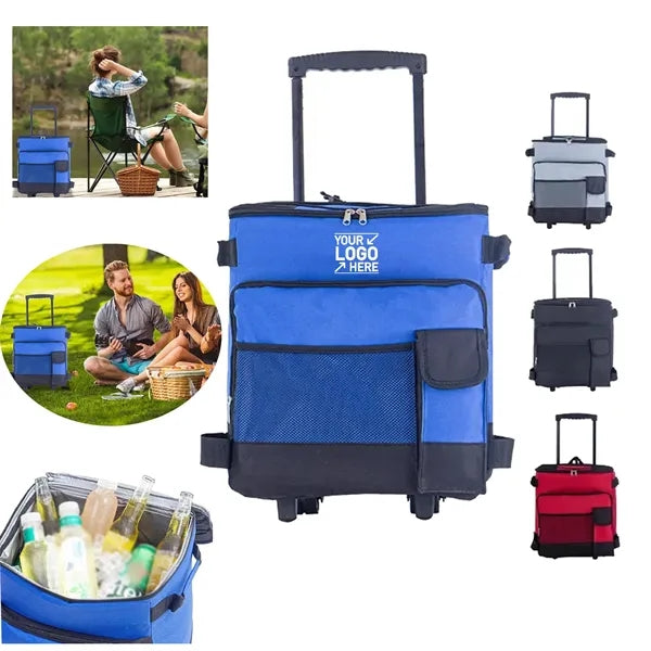 Portable Leakproof Insulated Soft Cooler Bag with Wheels