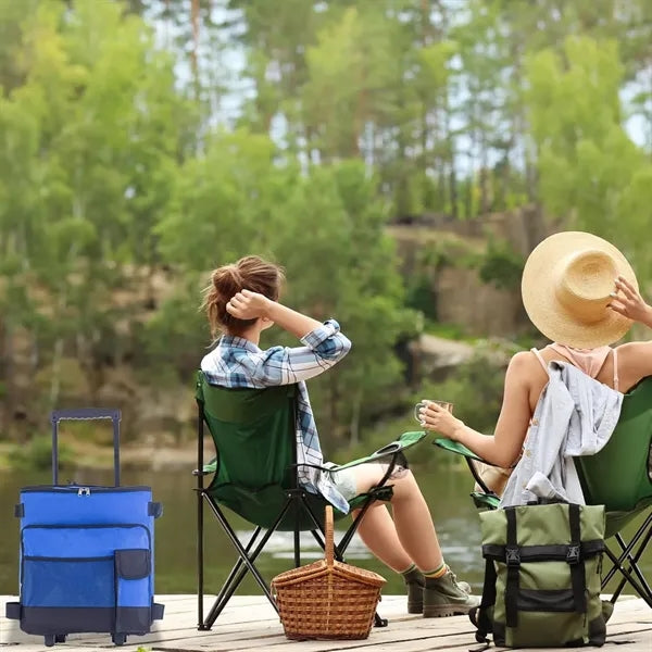 Portable Leakproof Insulated Soft Cooler Bag with Wheels