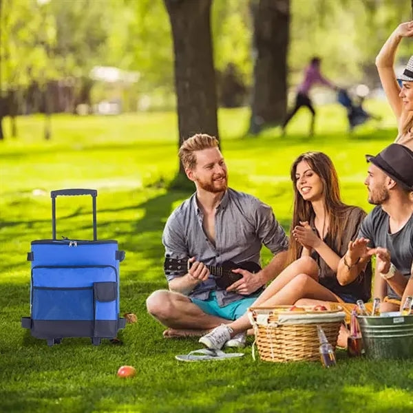 Portable Leakproof Insulated Soft Cooler Bag with Wheels