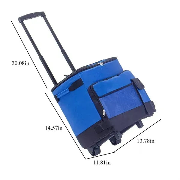 Portable Leakproof Insulated Soft Cooler Bag with Wheels