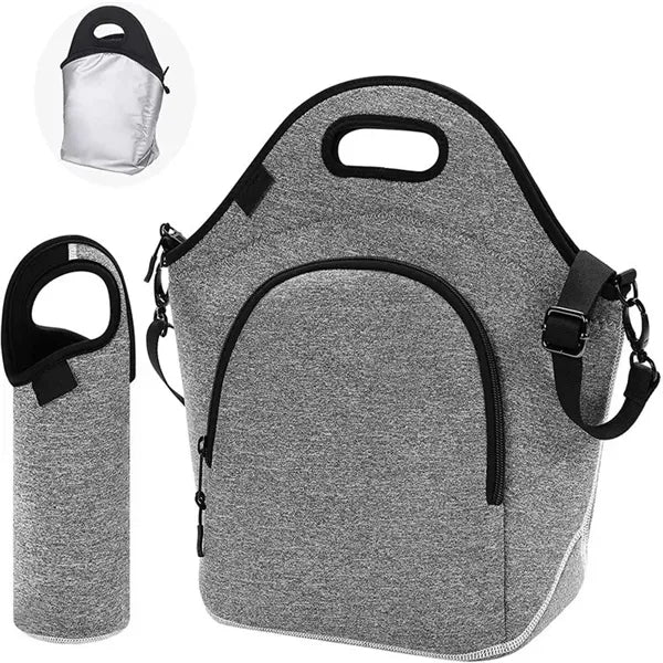 Prime Line Heathered Neoprene Lunch Cooler Tote Bag