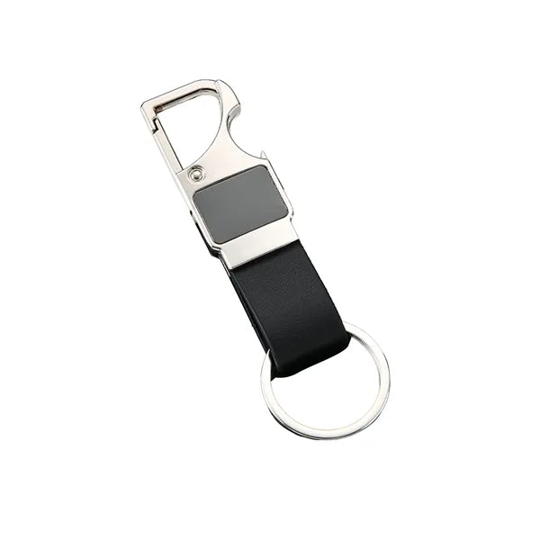 LED Leather Keychain Bottle Opener