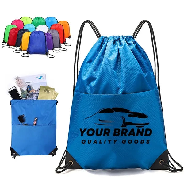 Drawstring Pocket Backbags Sports Shoe Bag