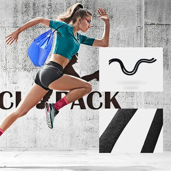 Drawstring Pocket Backbags Sports Shoe Bag