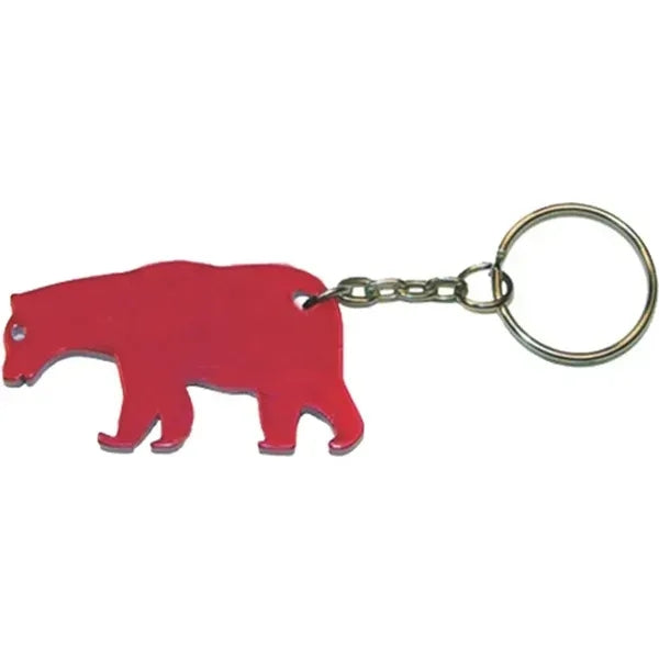 Bear Shape Bottle Opener Keychain