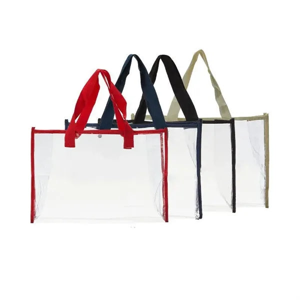 Summer Beach Transparent Waterproof PVC Tote Bags
