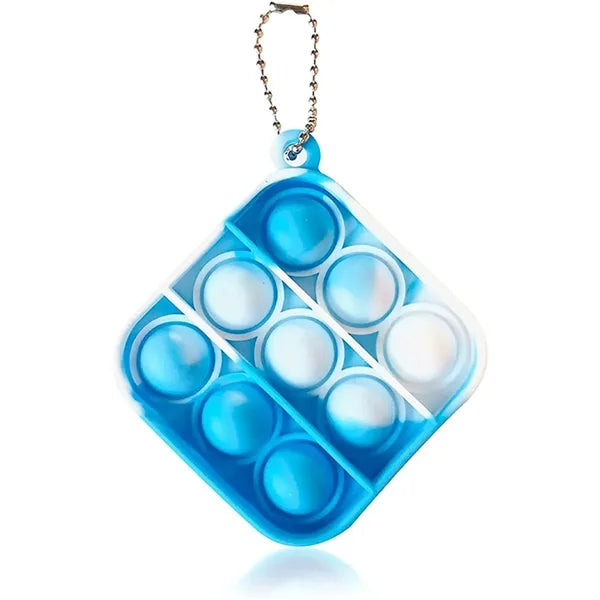 Mini Pop Push It Fidget Toy Keychain