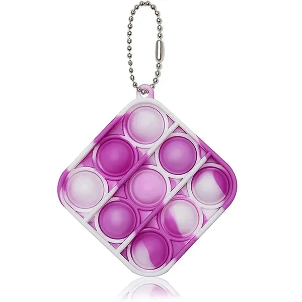 Mini Pop Push It Fidget Toy Keychain