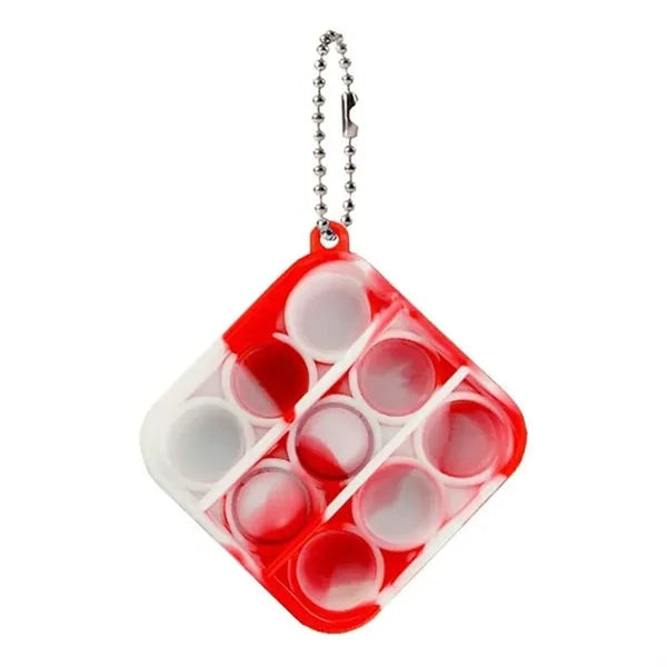 Mini Pop Push It Fidget Toy Keychain