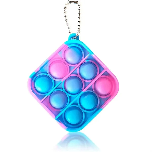Mini Pop Push It Fidget Toy Keychain