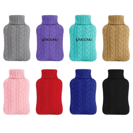 Hot Water Bottle with Knitted Cover