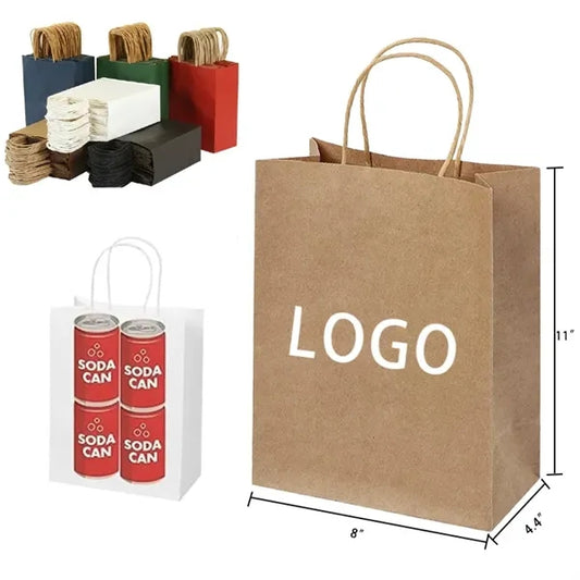 Natural Kraft Paper Shopper Brown Tote Bag