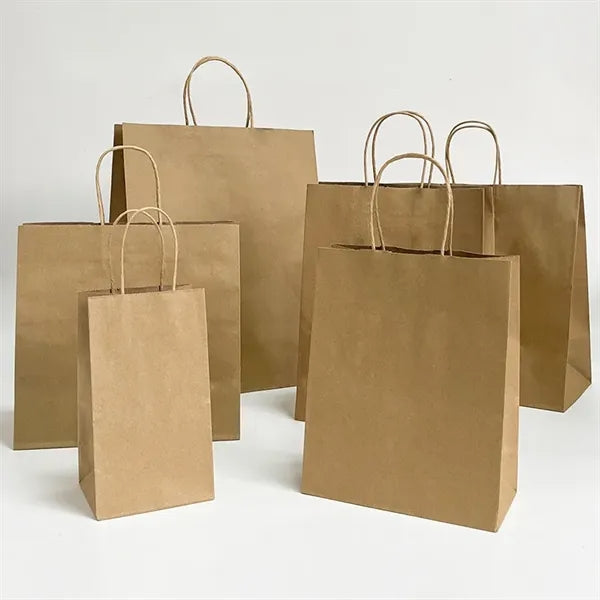 Natural Kraft Paper Shopper Brown Tote Bag