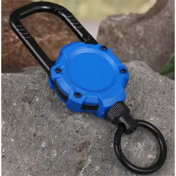 Magnetic Retractable Keyring with Carabiner