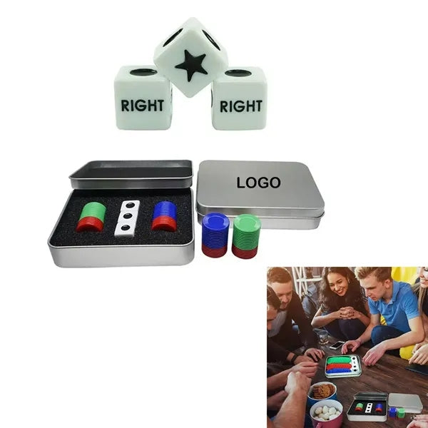 Right Left Center Dice Game Set