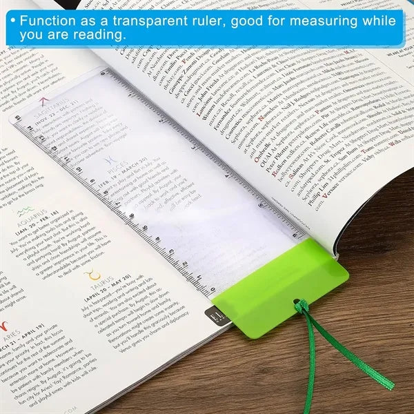 Bookmark Magnifier with Ruler