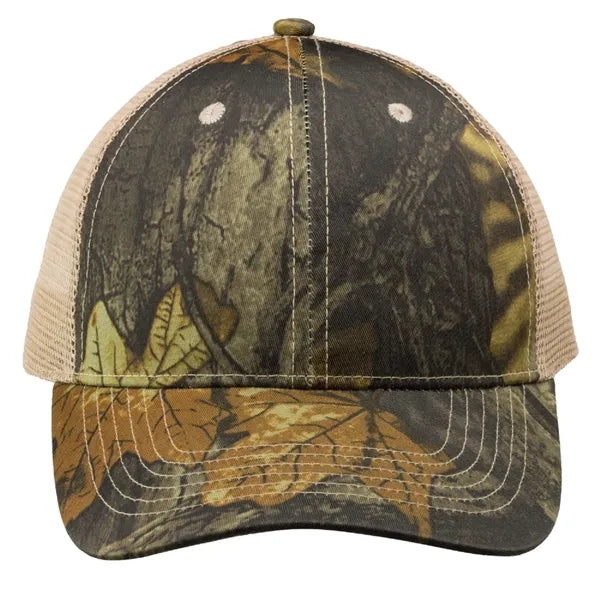 6 Panel Camo Mesh Trucker Cap