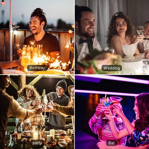 Flash LED Light Up Coaster for Drinks Liquor Bottle Sticker