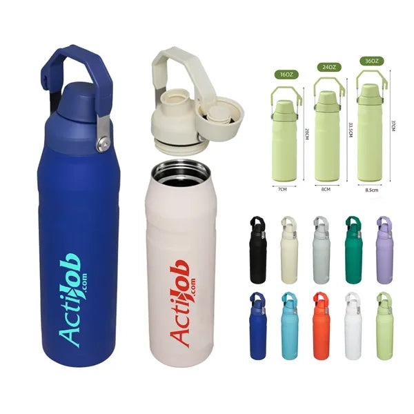 24oz Vacuum Stainless Steel Crooked Mouth Water Bottle