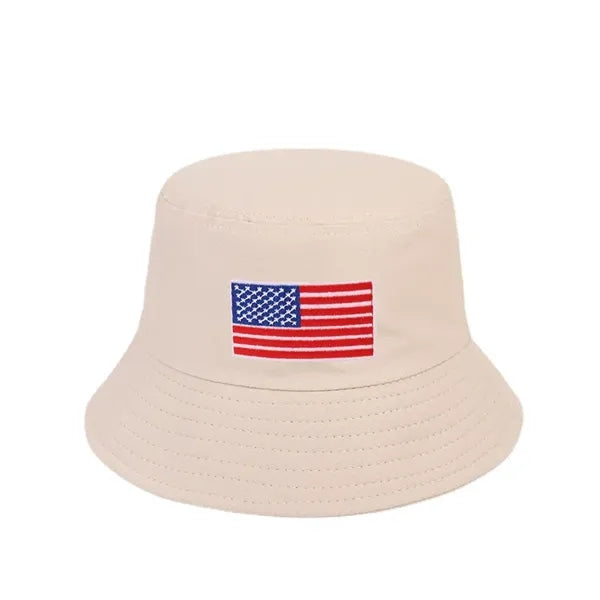 American flag bucket hat
