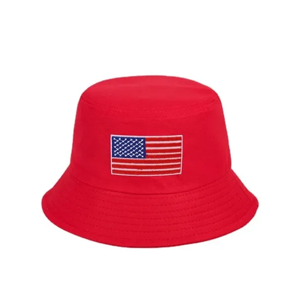 American flag bucket hat