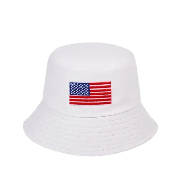 American flag bucket hat