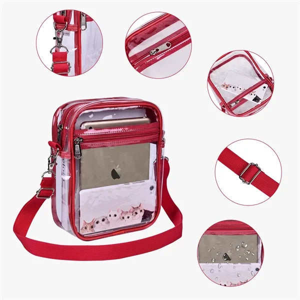 PVC Waterproof Clear CrossBody Bag