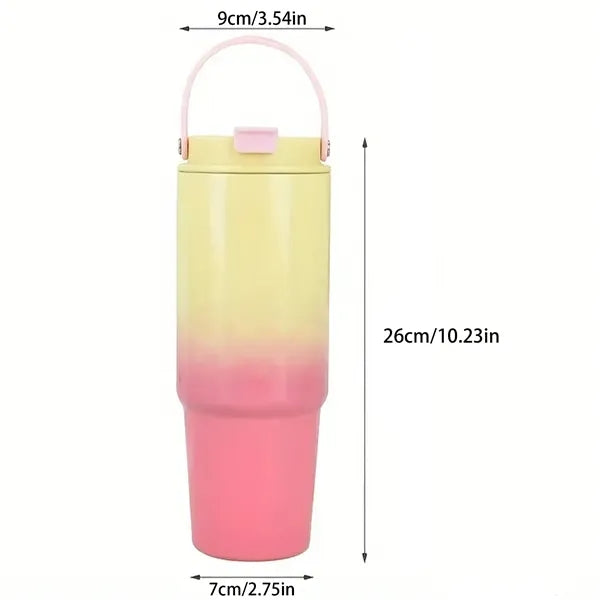 30oz Portable Gradient Accompanying Car Cup