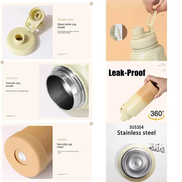 32oz Portable Gradient Stainless Steel Sports Water Bottle