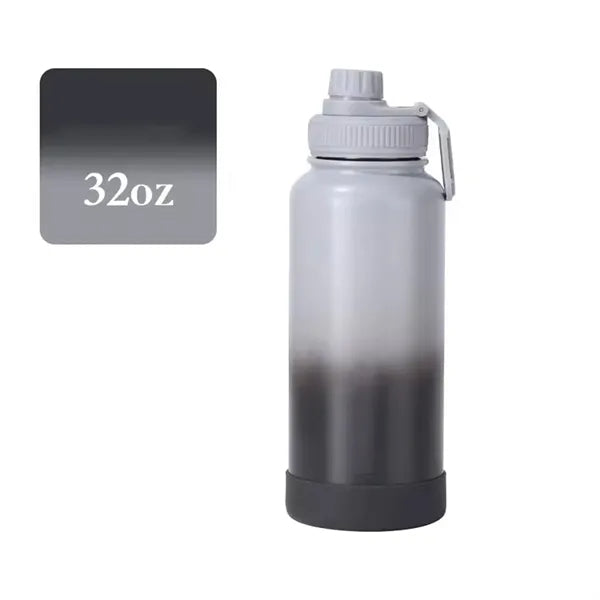 32oz Portable Gradient Stainless Steel Sports Water Bottle
