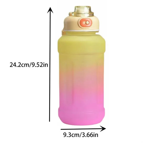 44oz Portable Large Capacity Gradient Sports Water Bottle