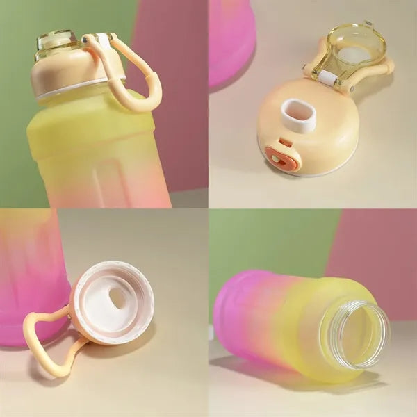 44oz Portable Large Capacity Gradient Sports Water Bottle