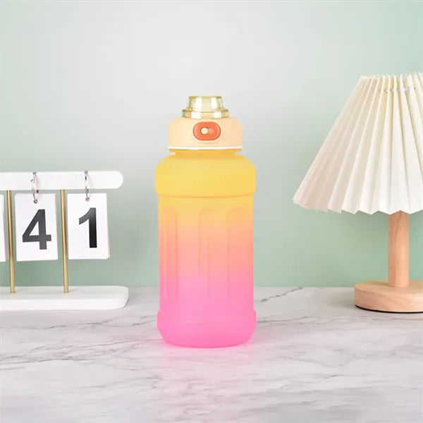 44oz Portable Large Capacity Gradient Sports Water Bottle