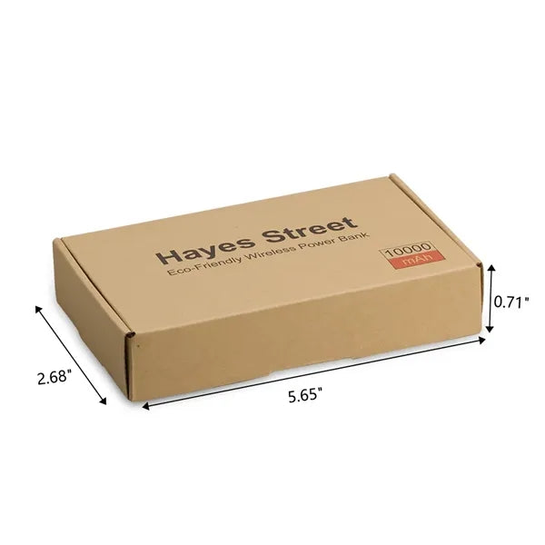 Hayes Street Bamboo Wireless Power Bank 10000